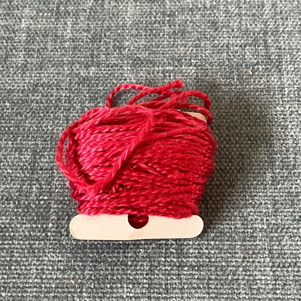 Pinkish Red Needlepoint Thread Yarn
